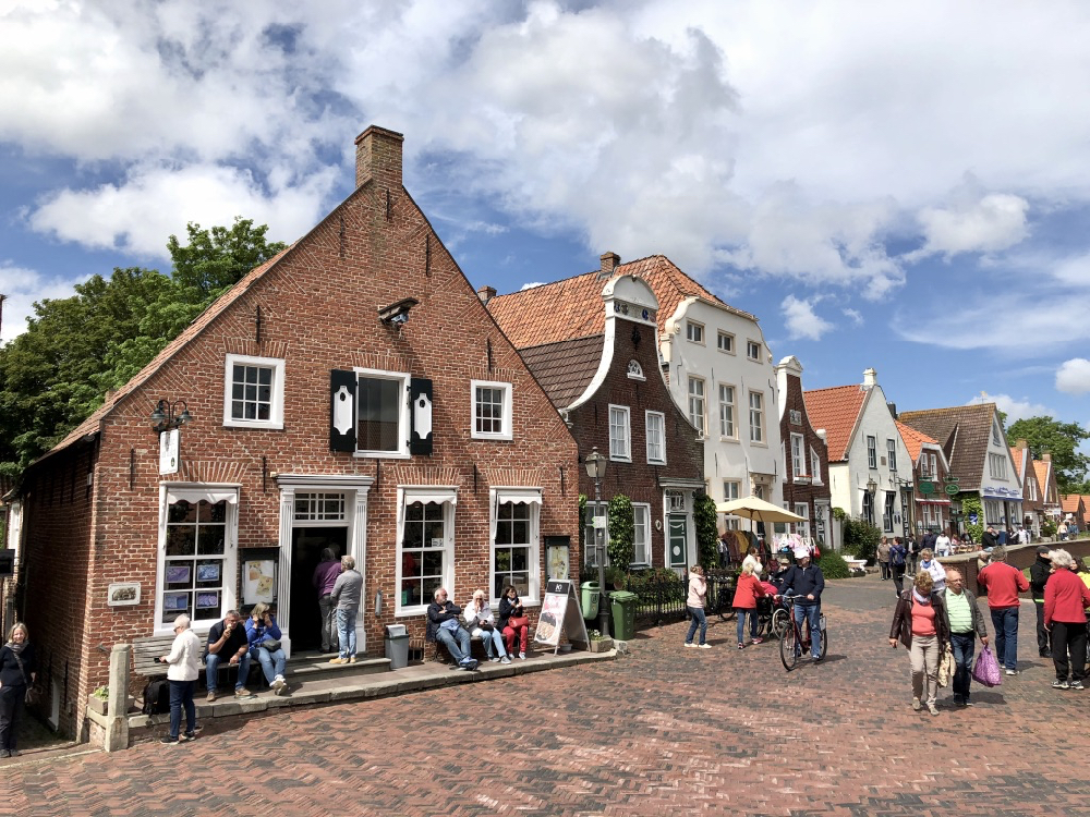 Historische gevels in Greetsiel